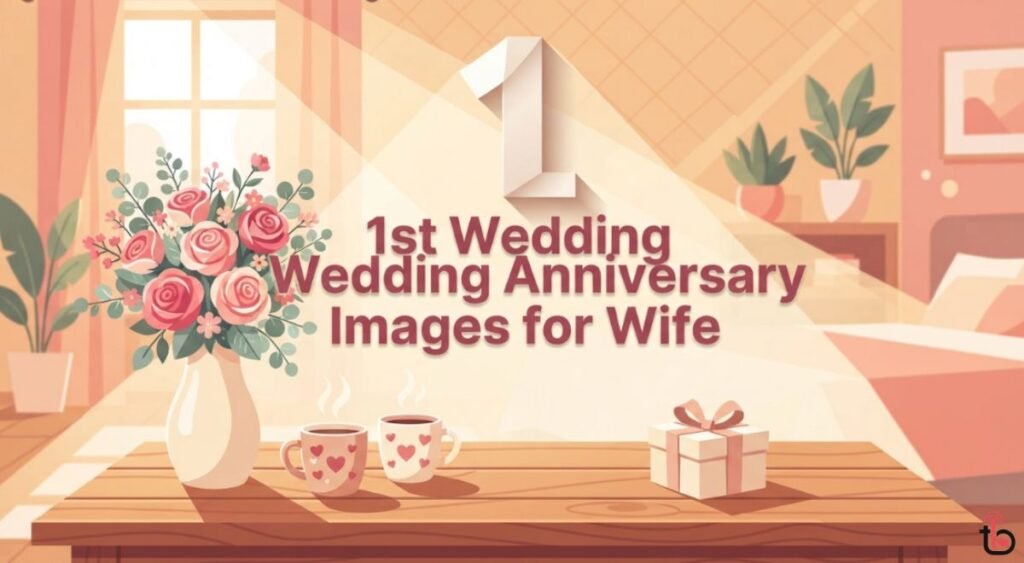 1st Wedding Anniversary Images for Wife