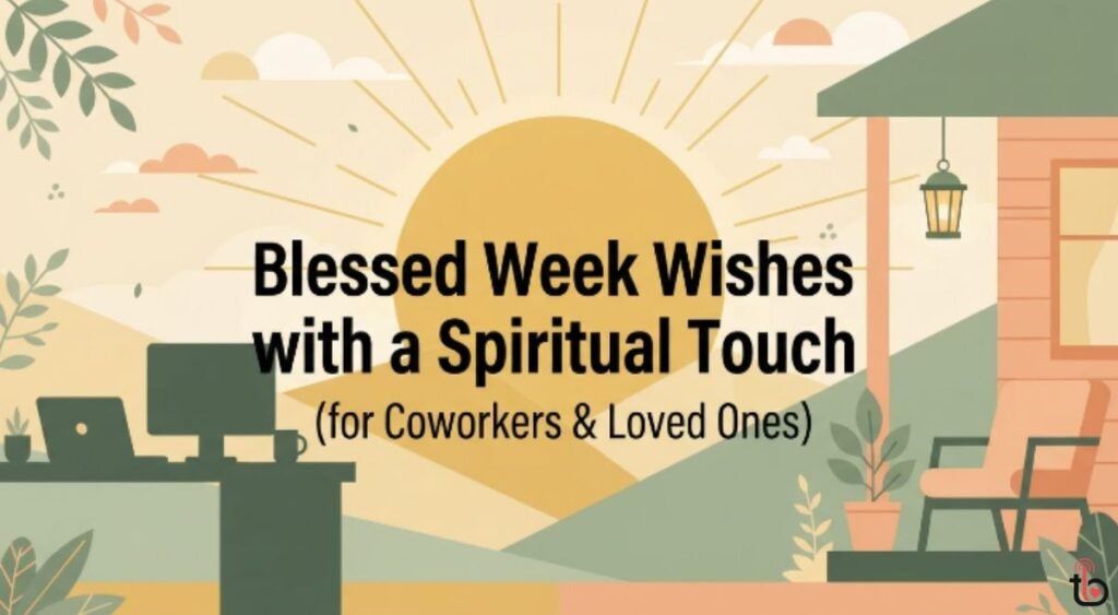 Blessed Week Wishes with a Spiritual Touch (for Coworkers & Loved Ones)
