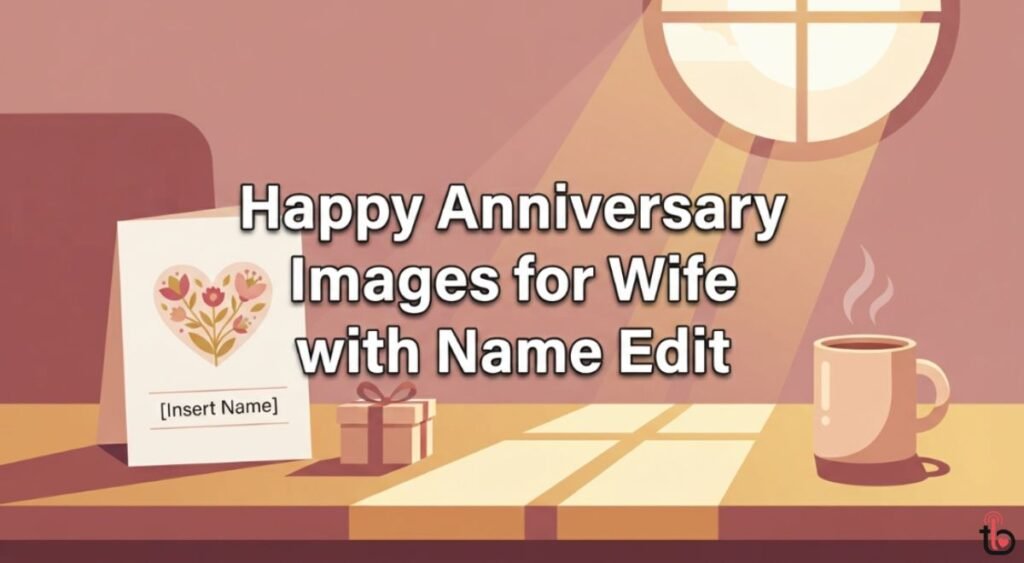 Happy Anniversary Images for Wife with Name Edit