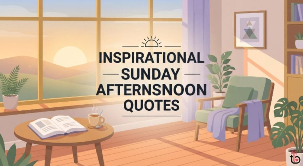 Inspirational Sunday Afternoon Quotes