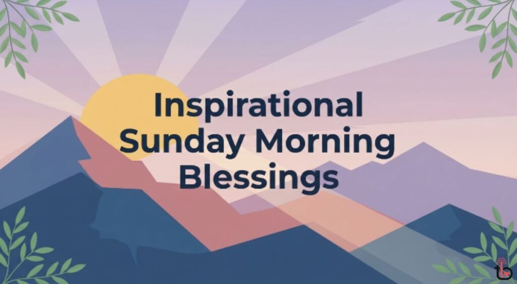 Inspirational Sunday Morning Blessings