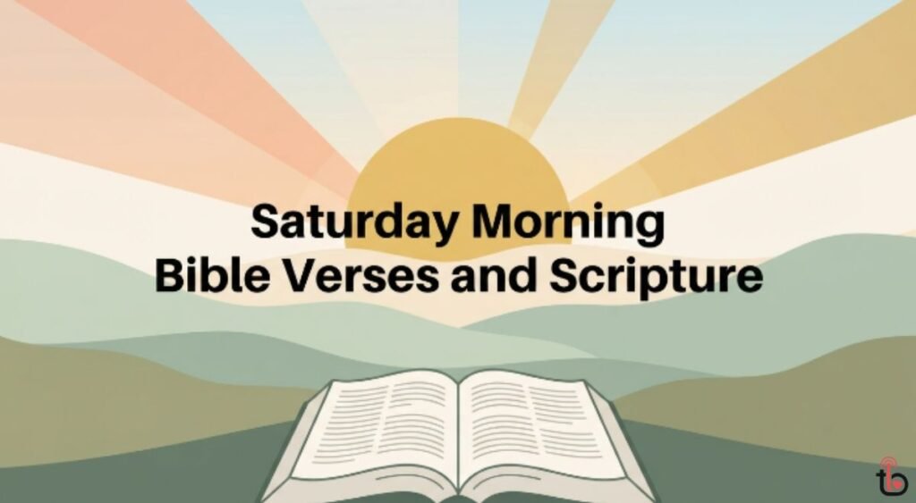 Saturday Morning Bible Verses and Scripture