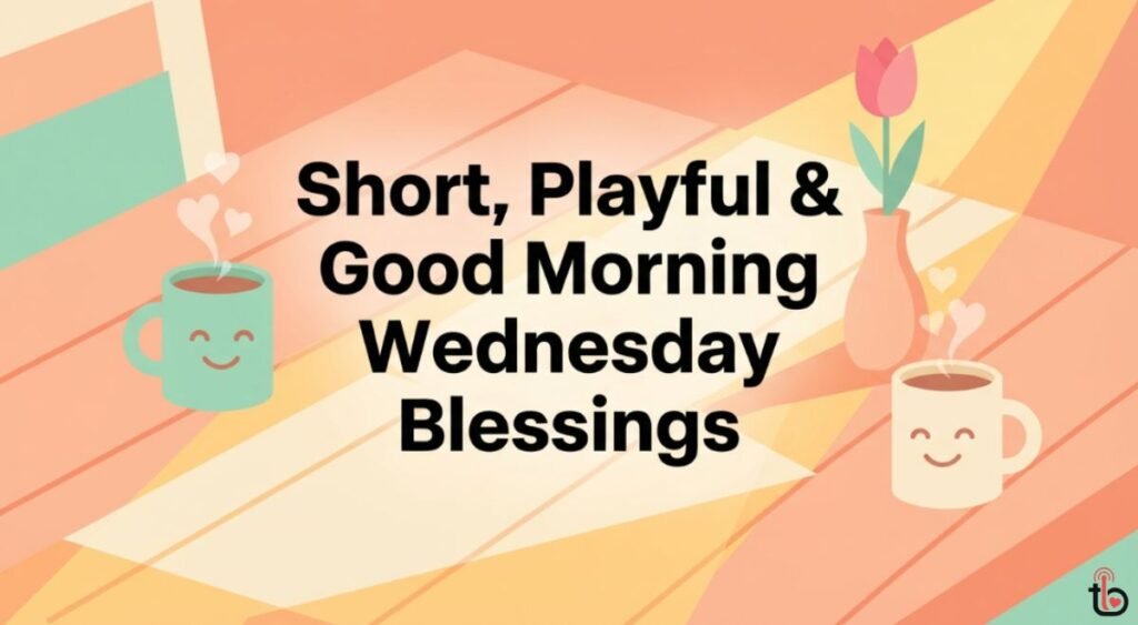 Short, Playful & Good Morning Wednesday Blessings