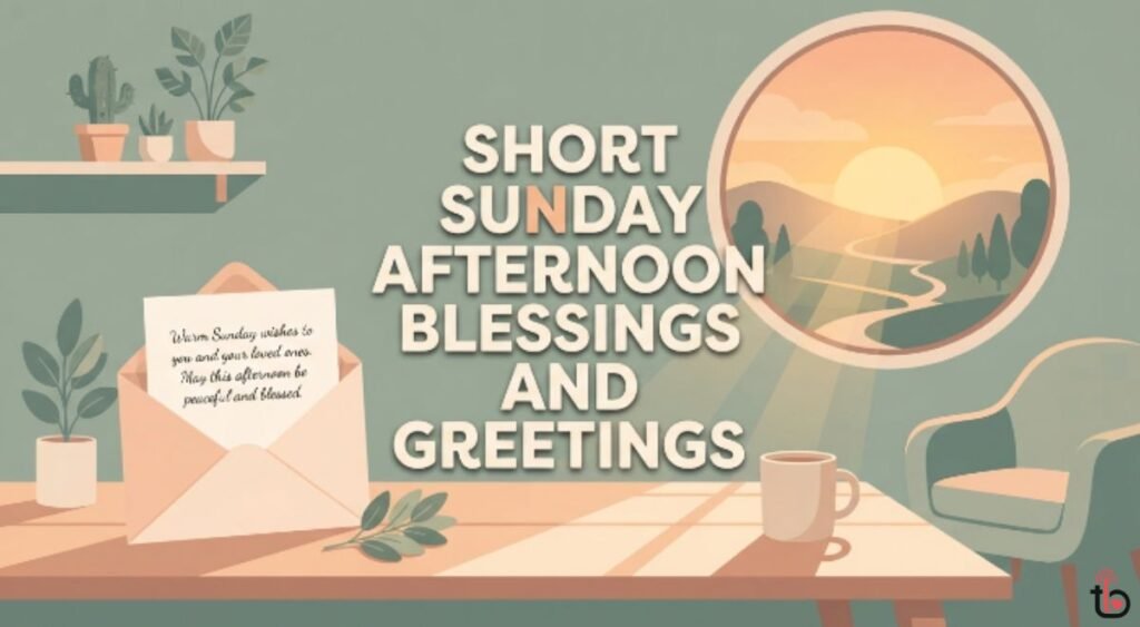 Short Sunday Afternoon Blessings and Greetings