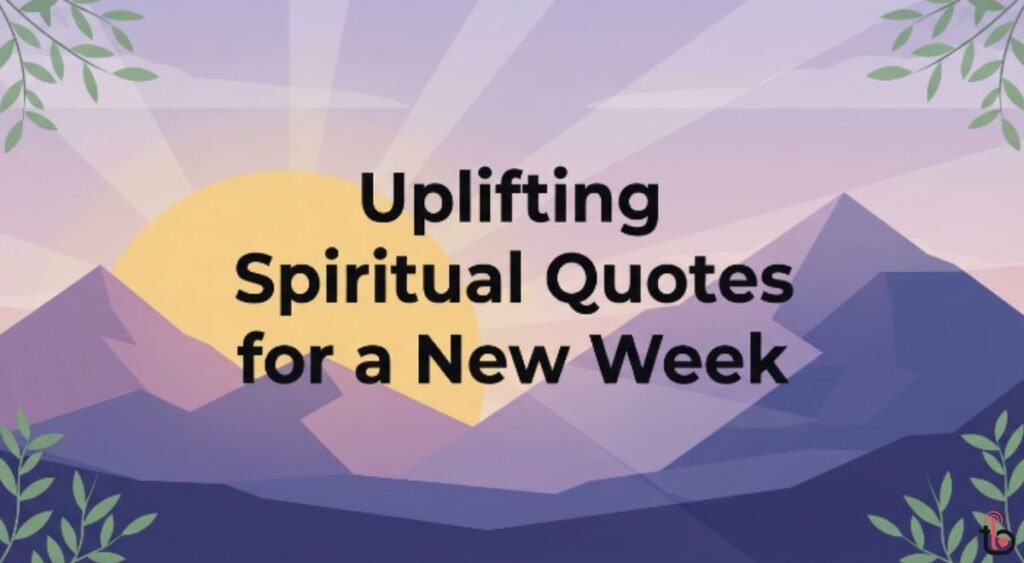 Uplifting Spiritual Quotes for a New Week