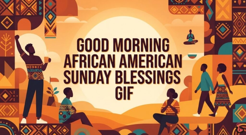 Good Morning African American Sunday Blessings GIF