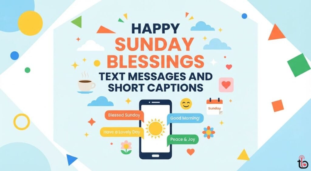 Happy Sunday Blessings Text Messages and Short Captions