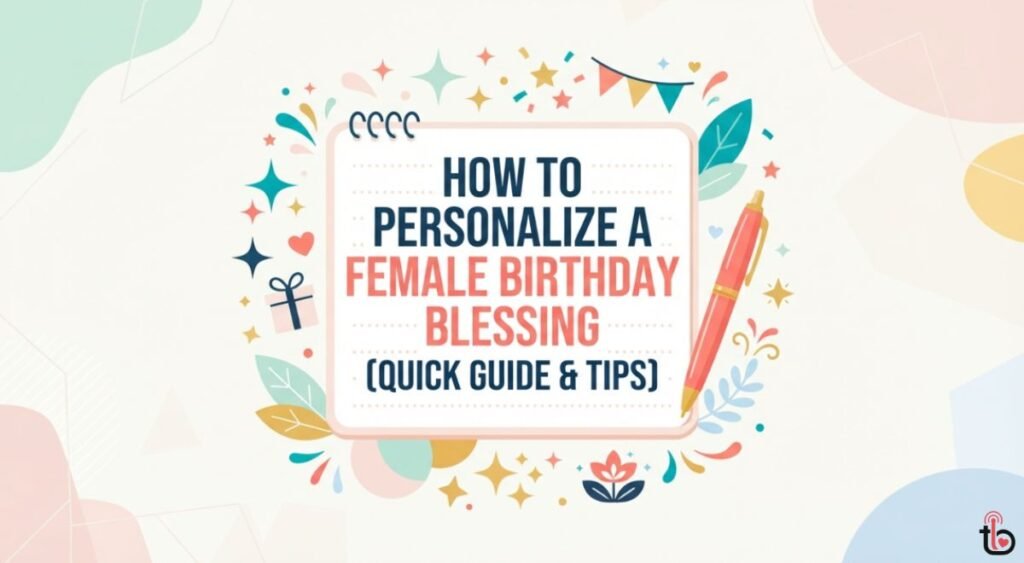 How to Personalize a Female Birthday Blessing (Quick Guide & Tips)