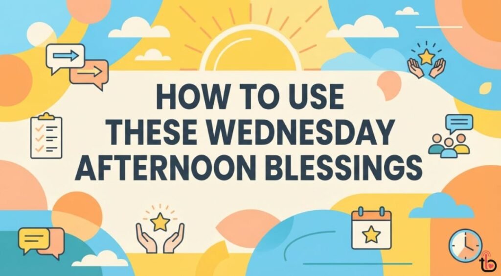How to Use These Wednesday Afternoon Blessings