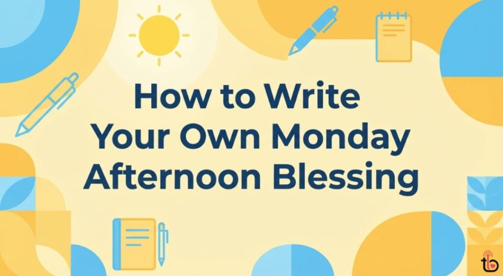 How to Write Your Own Monday Afternoon Blessing