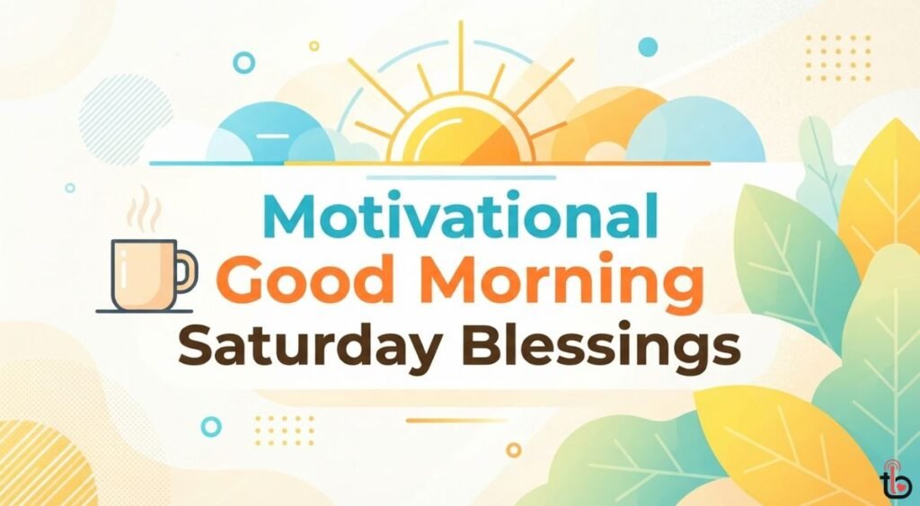 Motivational Good Morning Saturday Blessings