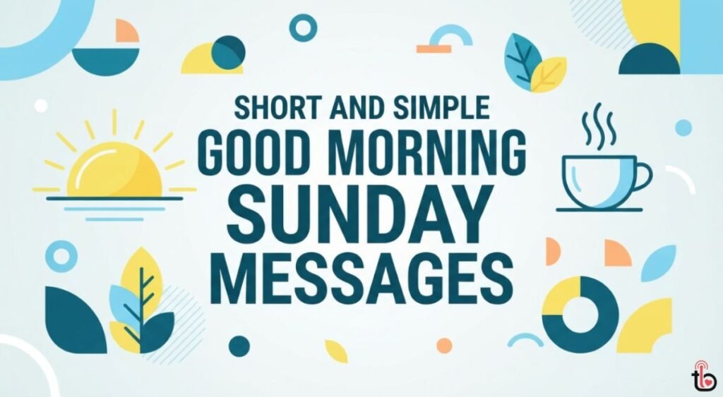 Short and Simple Good Morning Sunday Messages