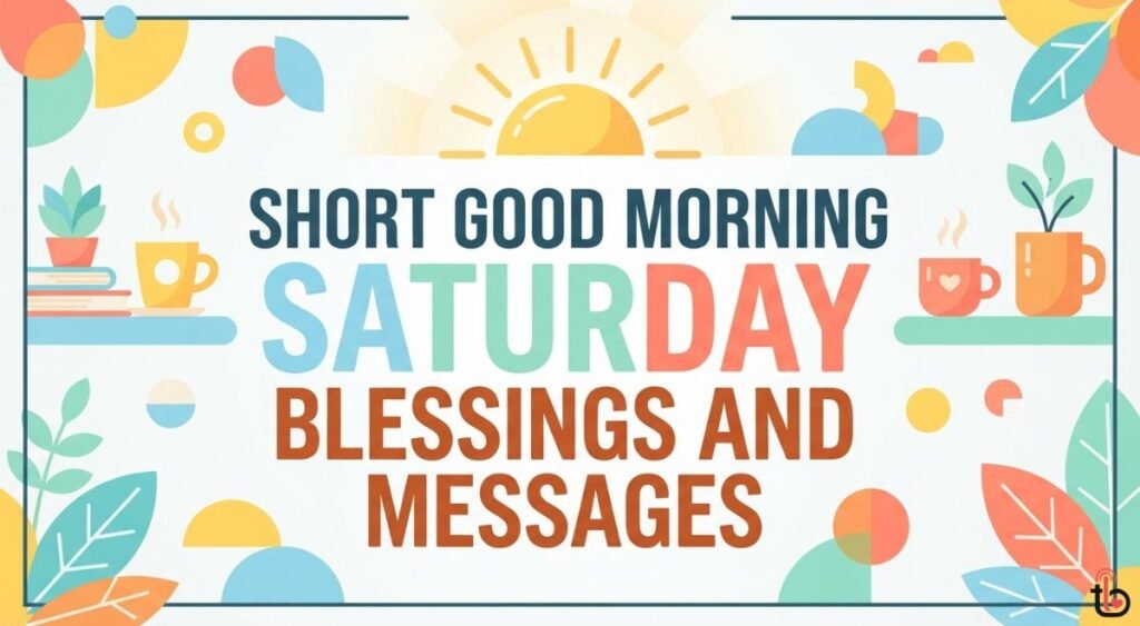 Short Good Morning Saturday Blessings and Messages