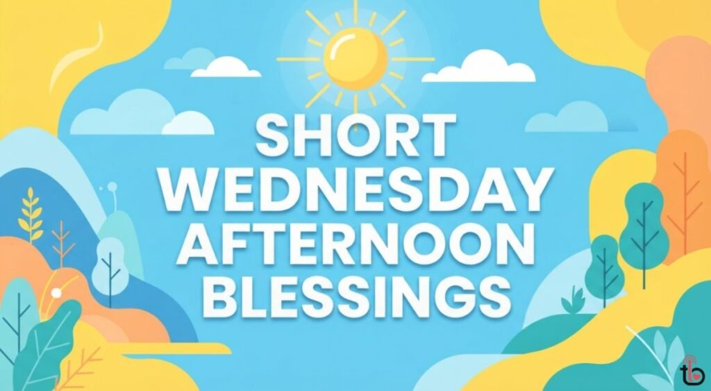 Short Wednesday Afternoon Blessings