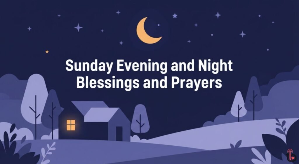 Sunday Evening and Night Blessings and Prayers