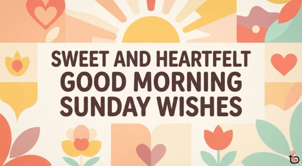 Sweet and Heartfelt Good Morning Sunday Wishes