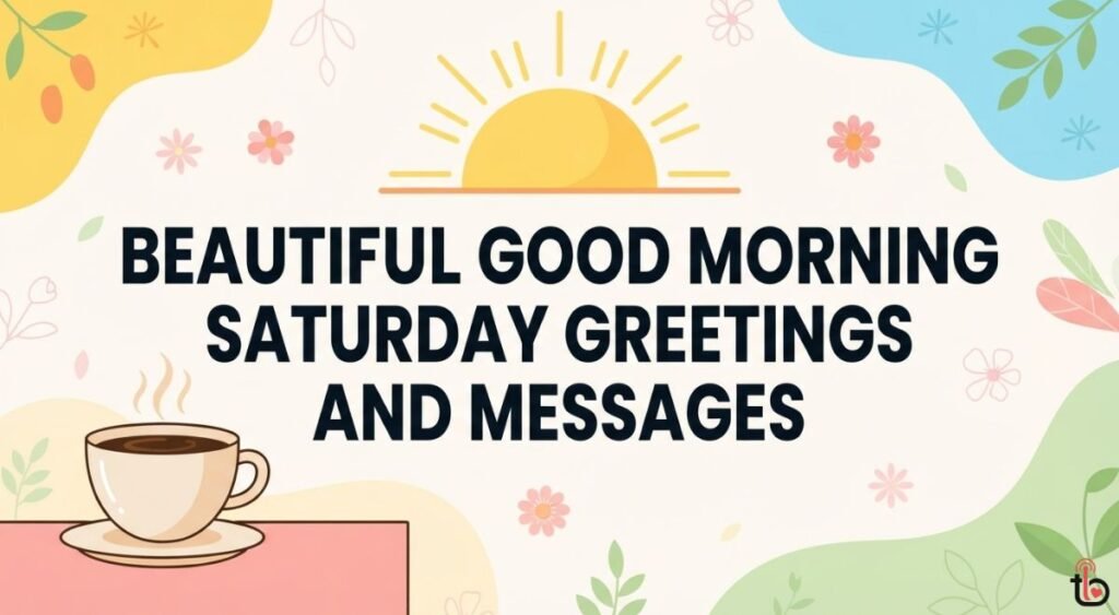 Beautiful Good Morning Saturday Greetings and Messages