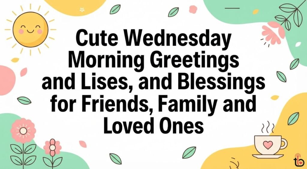 Cute Wednesday Morning Greetings and Blessings for Friends, Family and Loved Ones