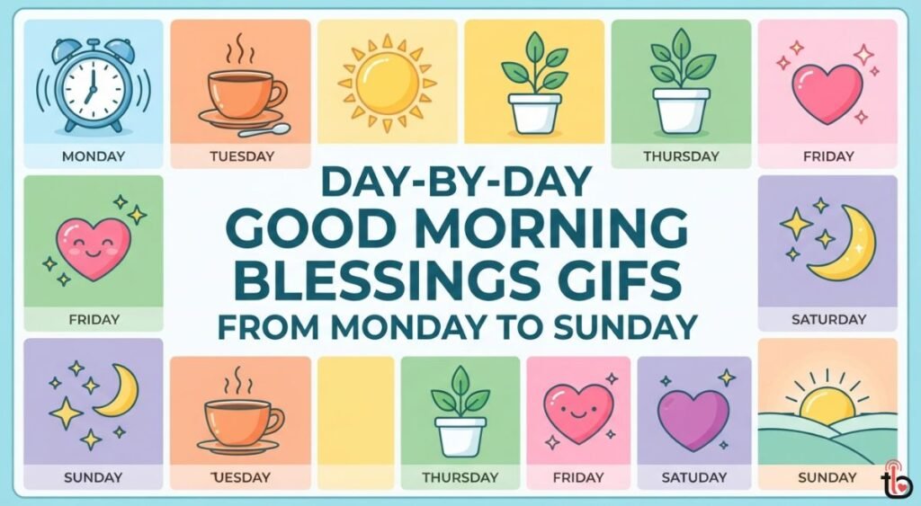 Day-by-Day Good Morning Blessings GIFs From Monday to Sunday
