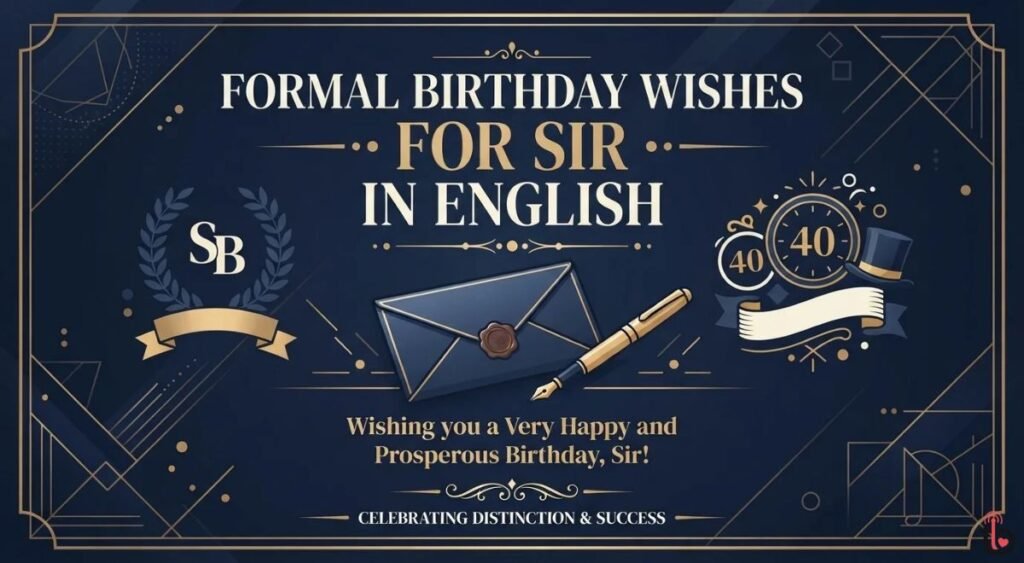 Formal Birthday Wishes for Sir in English