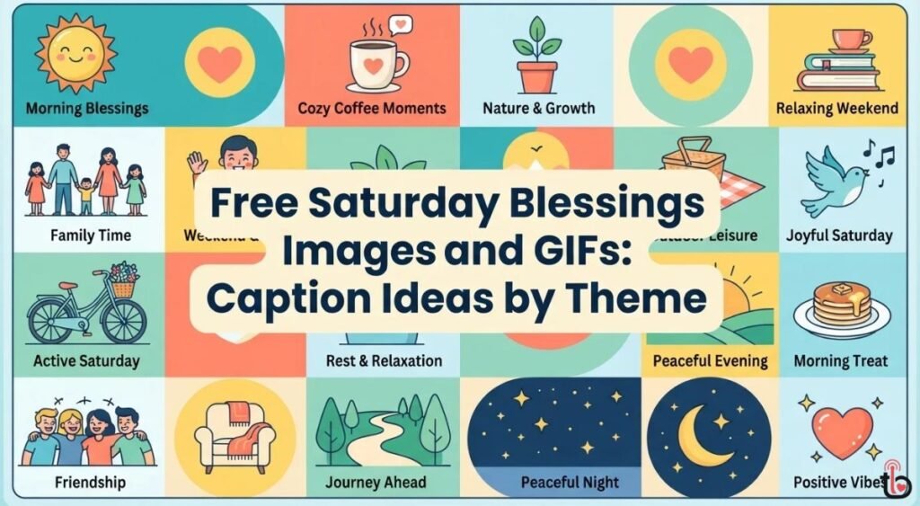 Free Saturday Blessings Images and GIFs: Caption Ideas by Theme