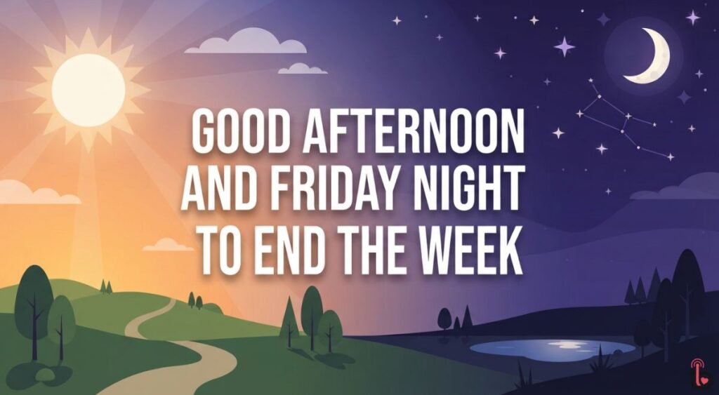 Good Afternoon and Friday Night Blessings to End the Week