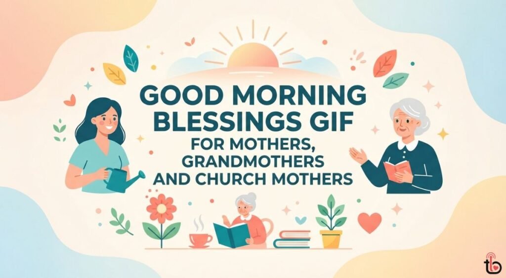 Good Morning Blessings GIF for Mothers, Grandmothers and Church Mothers