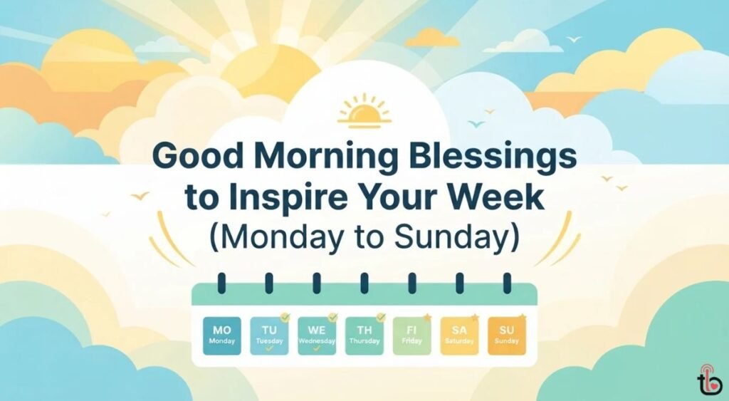Good Morning Blessings to Inspire Your Week (Monday to Sunday)