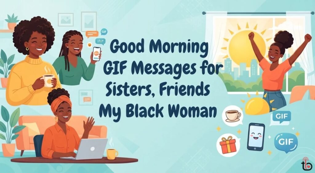Good Morning GIF Messages for Sisters, Friends and My Black Woman