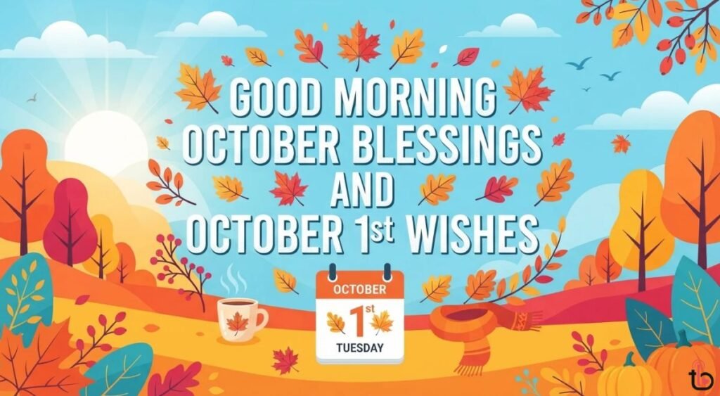 Good Morning October Blessings and October 1st Wishes