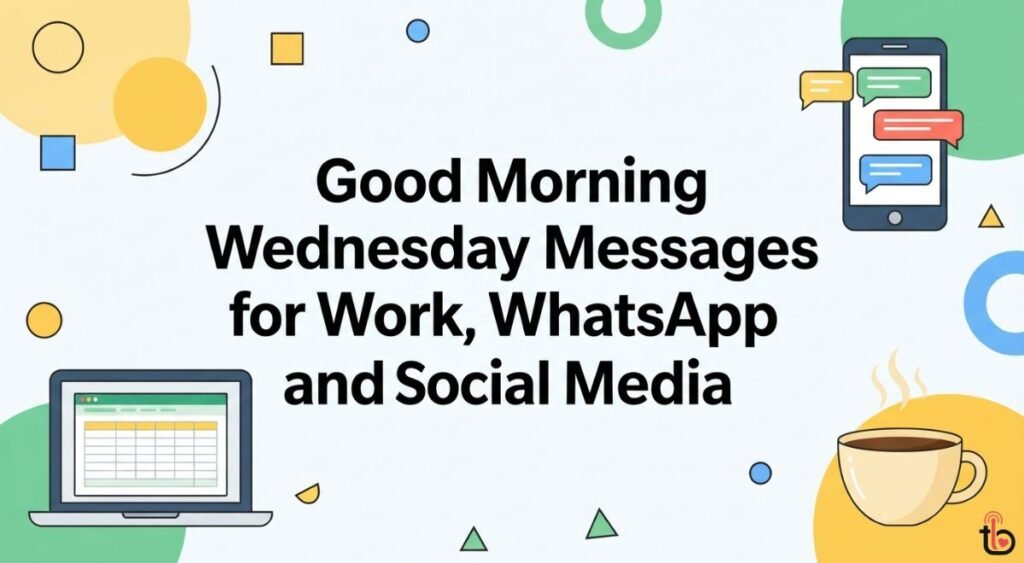 Good Morning Wednesday Messages for Work, WhatsApp and Social Media