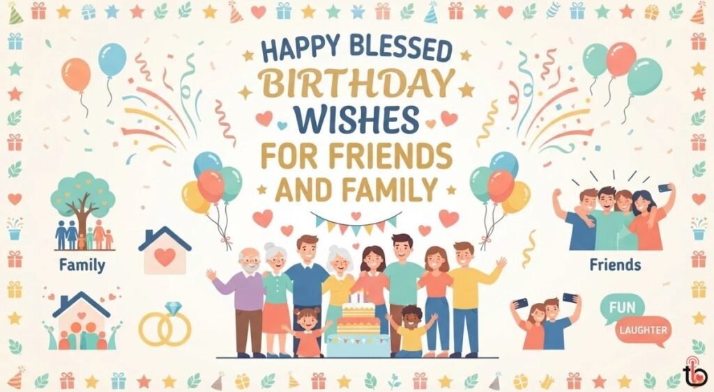 Happy Blessed Birthday Wishes for Friends and Family