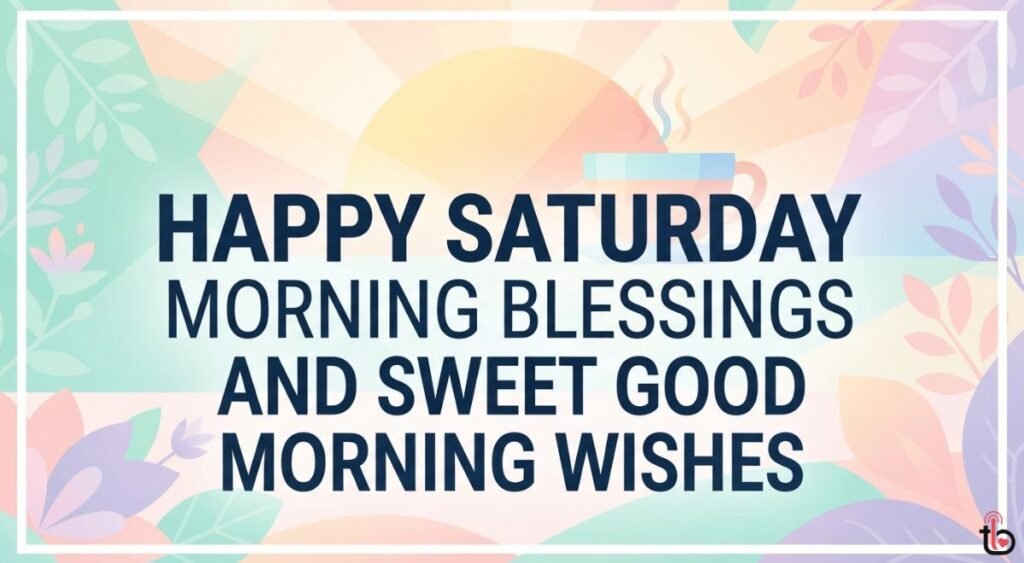 Happy Saturday Morning Blessings and Sweet Good Morning Wishes