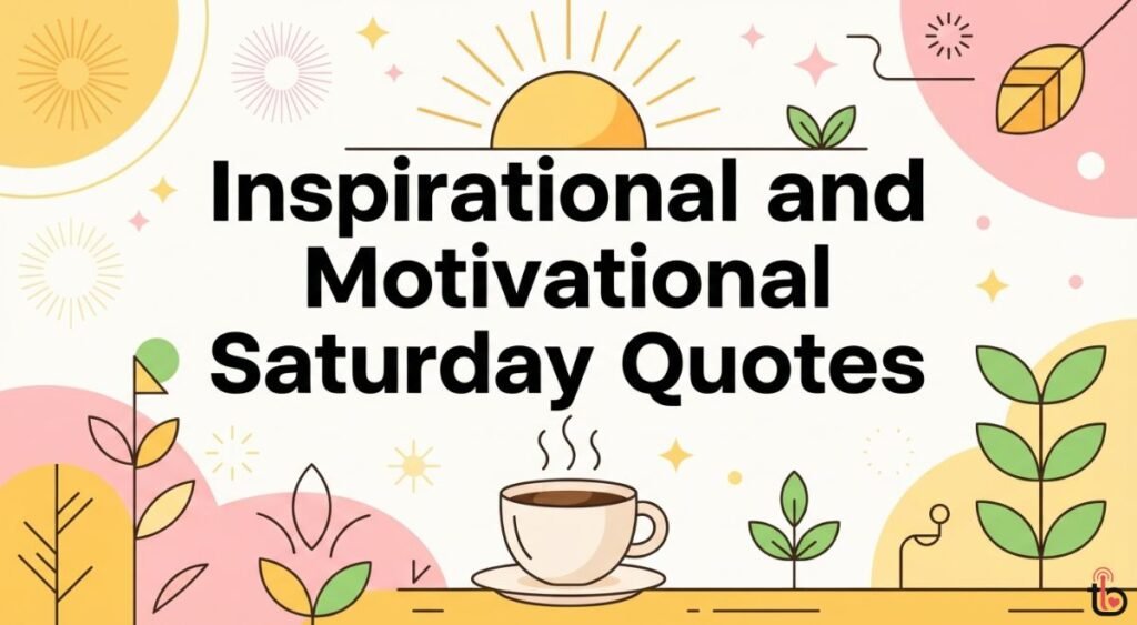 Inspirational and Motivational Saturday Quotes