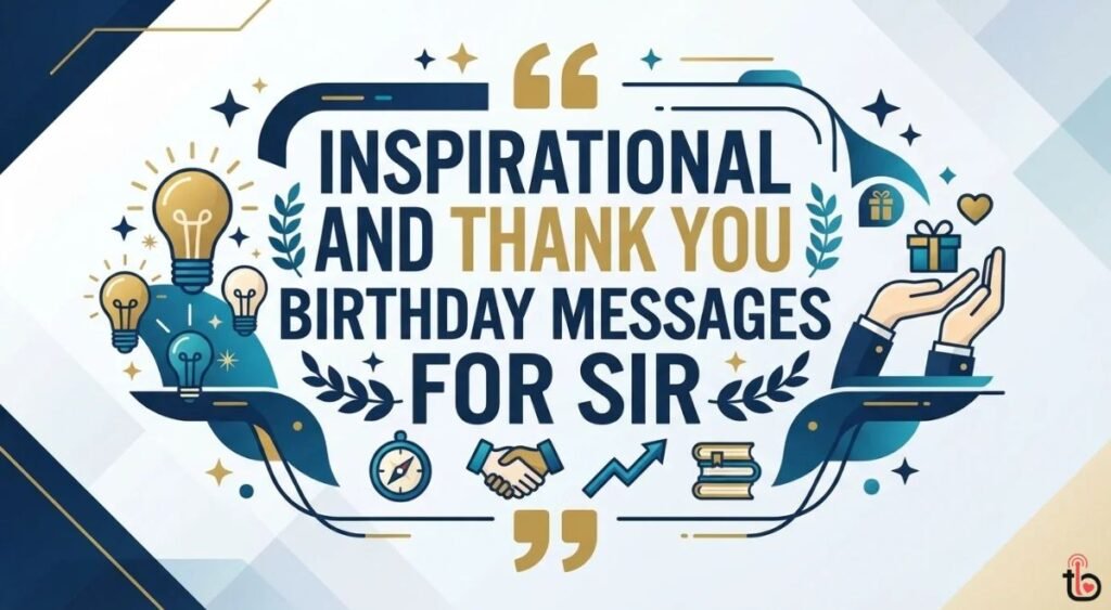 Inspirational and Thank You Birthday Messages for Sir