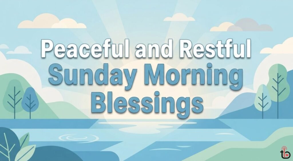 Peaceful and Restful Sunday Morning Blessings