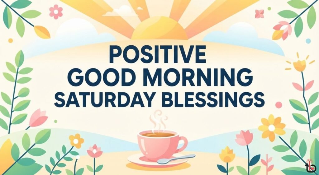 Positive Good Morning Saturday Blessings