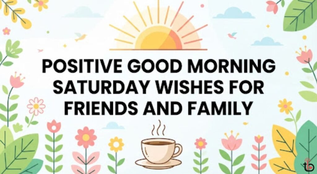 Positive Good Morning Saturday Wishes for Friends and Family