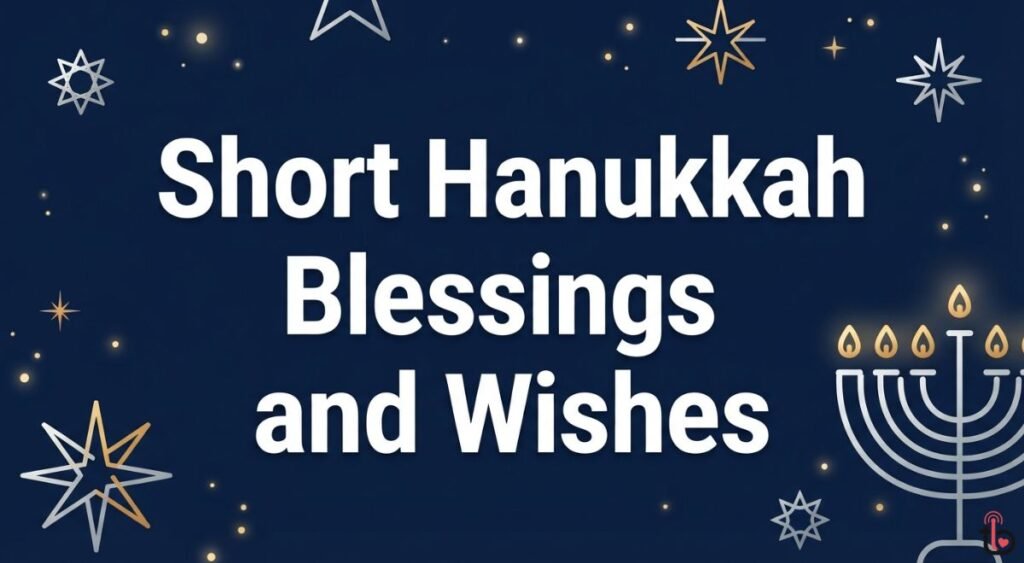 Short Hanukkah Blessings and Wishes
