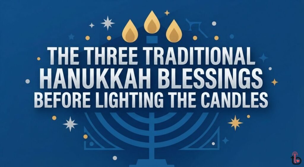 The Three Traditional Hanukkah Blessings Before Lighting the Candles