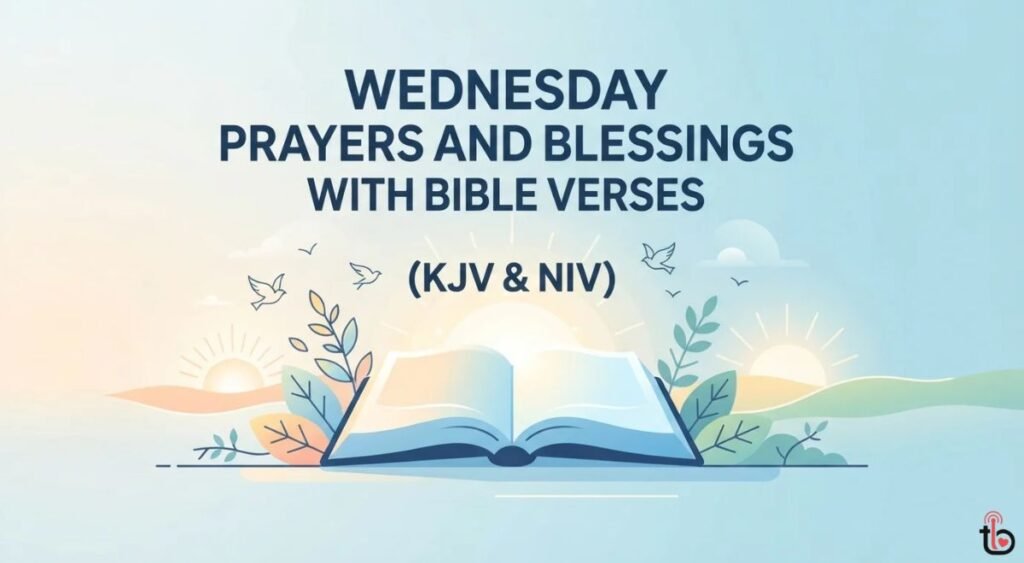 Wednesday Prayers and Blessings with Bible Verses (KJV & NIV)
